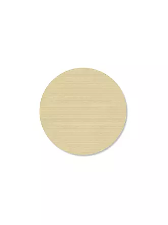 LIND DNA |  Glasuntersetzer 10cm CORDUROY RUND Lemon Sorbet | 